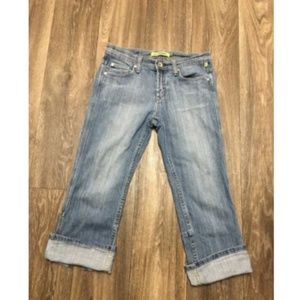 VIGOSS capri crop JEANS sz 5/6 Light Wash